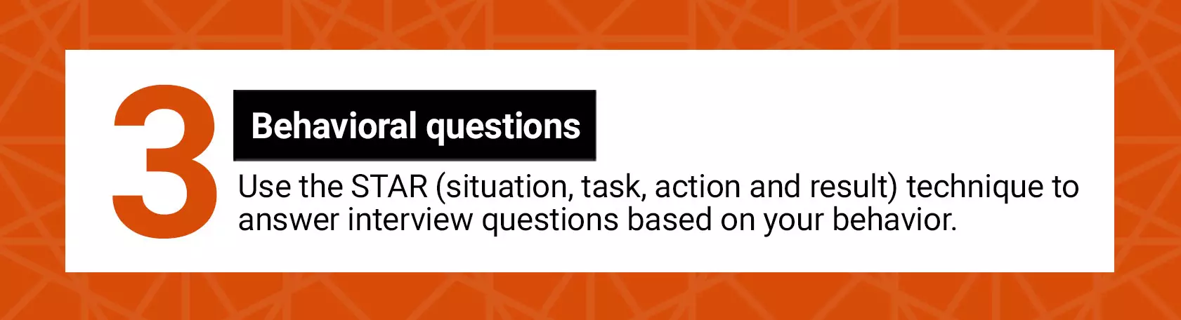 Behavioral questions