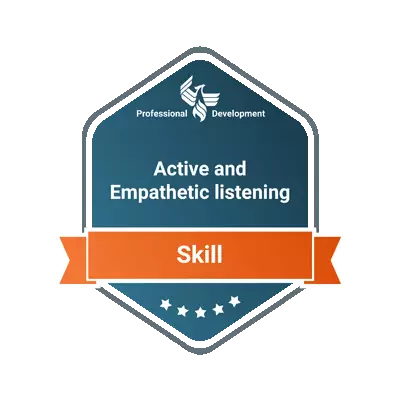 Actice and empathetic listening badge
