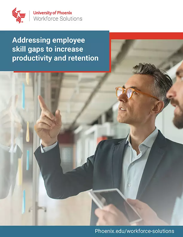 Addressing Employee Skills Gaps whitepaper Cover