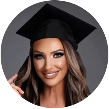Jennifer Kohler in graduation cap