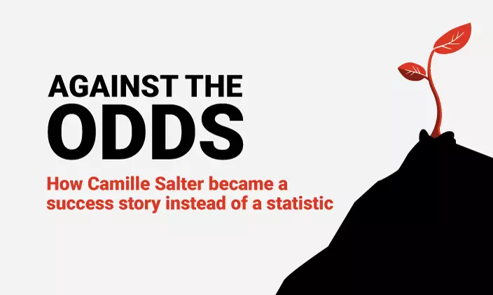 Against the odds: How Camille salter became a success story instead of a statistic