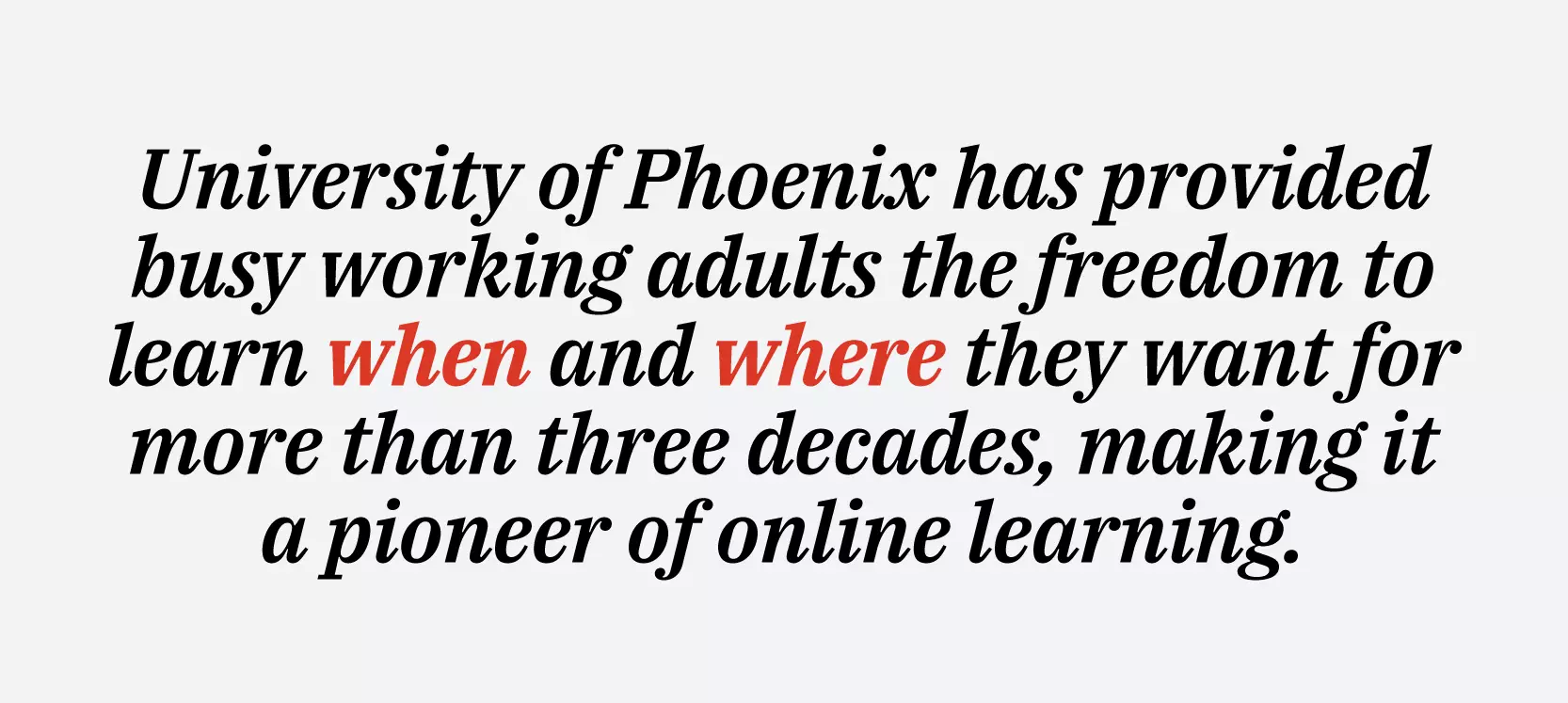 ۴ý has provided busy working adults the freedom to learn when and where they want for more than three decades, making it a pioneer of online learning.