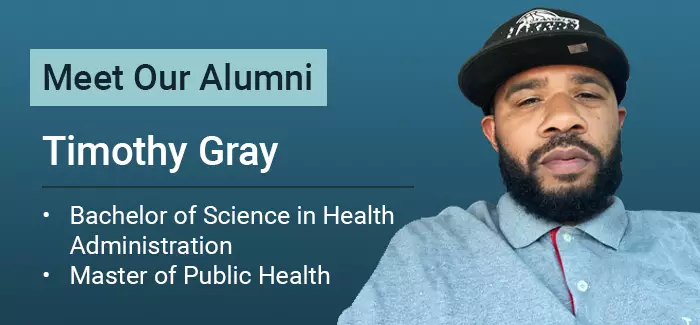 Meet UOPX alumni Timothy Green who earned a B.S. in Health Administration and a MPH