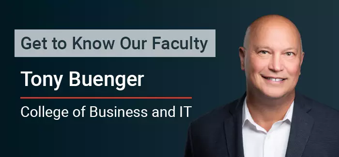 Get to know our faculty Tony Buenger, College of Business and IT