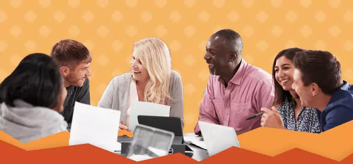 A diverse group of adult students to represent student organizations