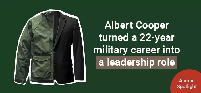 Albert Cooper turned a 22-year military career into a leadership role