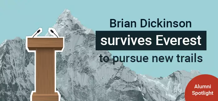 Brian Dickinson survives Everest to pursue new trails