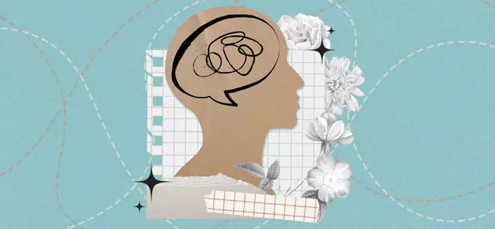 A silhouette of a side profile with a thought bubble in the brain to signify what is social emotional learning