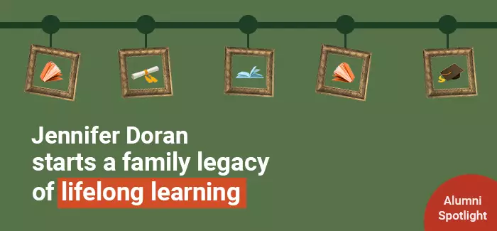 UOPX alumni Jennifer Doran starts a family legacy of lifelong learning
