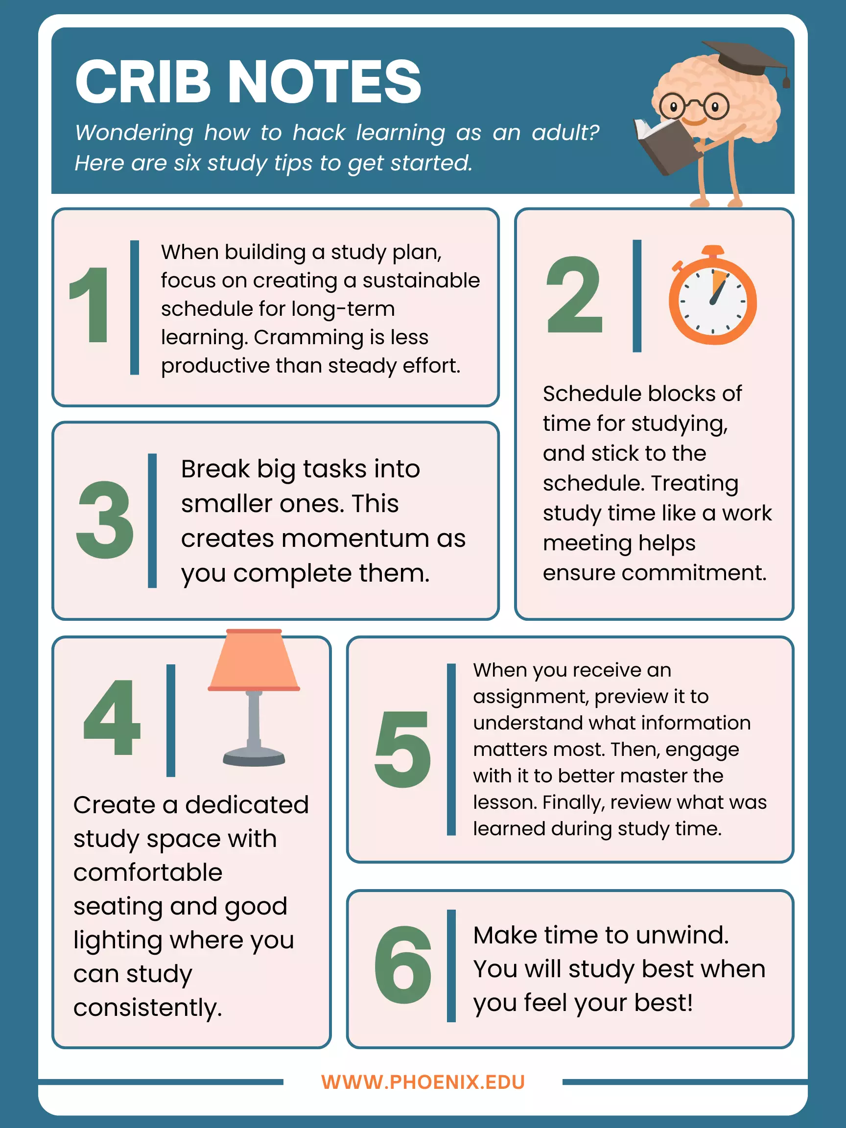 Study tips infographic