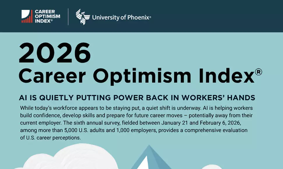 2026 Career Optimism Index logo with key findings.