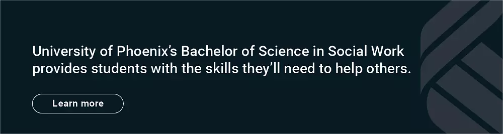 ۴ý Bachelor of Science in Social Work provides students with the skills they need to help others.