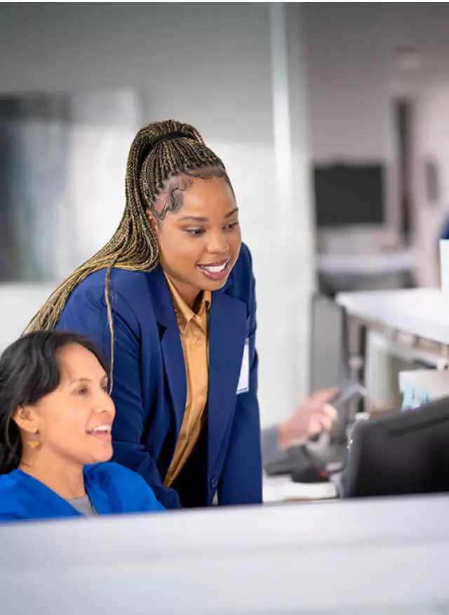 Students working in a lab setting