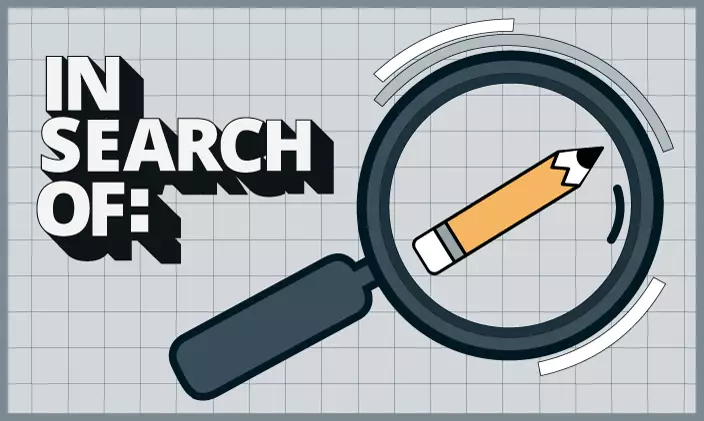 Text: In search of:
