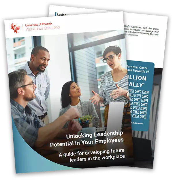 Screenshots of the Unlocking Leadership Potential whitepaper