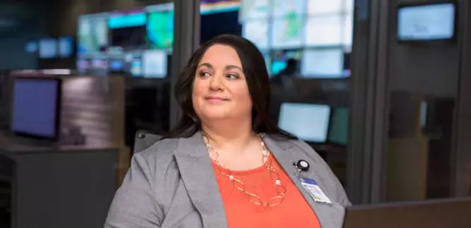 IT Professional works in an office evaluating information systems as a new career.