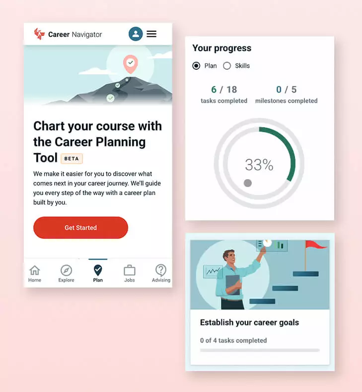 Chart your course with the Career Planning tool.