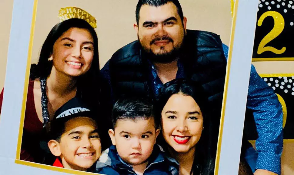 Picture of Ruben Mireles and his family