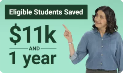 You can save $11k & 1 year. 