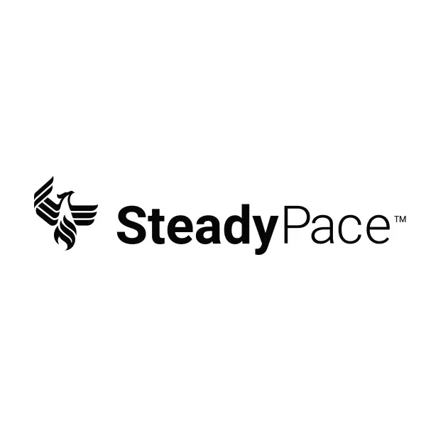 ɫƵ steady pace logo with registered trademark