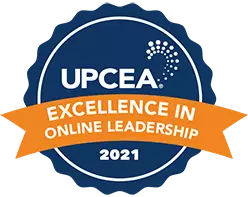 U P C E A Excellence in Online Leadership 2021 Logo 
