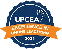 U P C E A Excellence in Online Leadership 2021 Logo