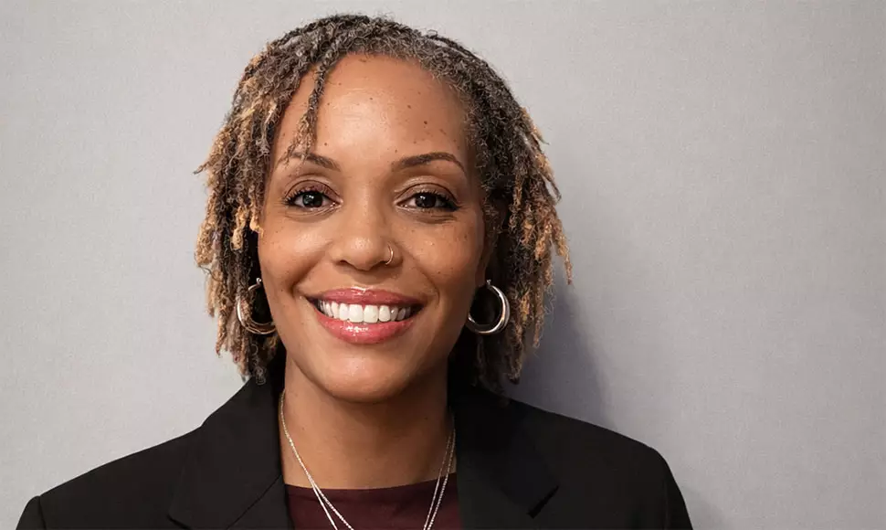 Dr. Yurandol Thompson shown here wearing a brown blouse and black blazer, was named Associate Dean for Counseling